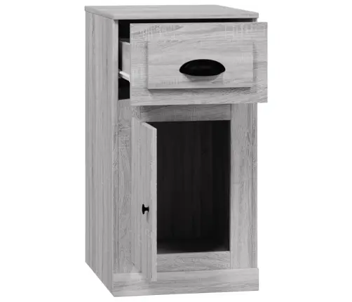 Šoninė Spintelė Su Stalčiumi, Pilka Ąžuolo, 40X50X75cm Mediena