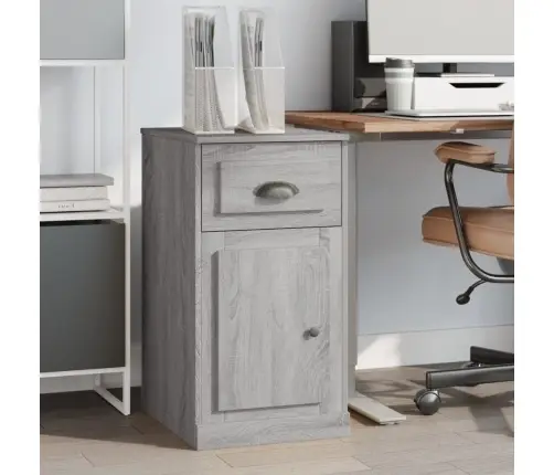Šoninė Spintelė Su Stalčiumi, Pilka Ąžuolo, 40X50X75cm Mediena