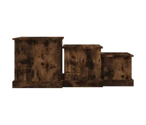 Kafijas Galdiņi, 3 Gab., Ozolkoka Krāsa, Inženierijas Koks Vidaxl