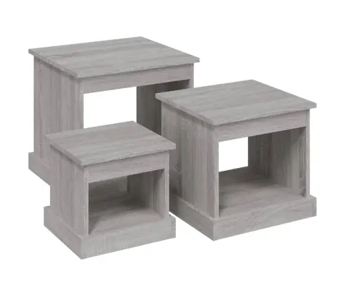 Kohvilaud 3 Tk, Hall Sonoma Tamm, Tehispuit