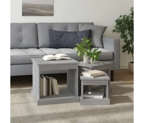 Kohvilaud 3 Tk, Hall Sonoma Tamm, Tehispuit