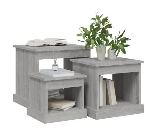 Kohvilaud 3 Tk, Hall Sonoma Tamm, Tehispuit