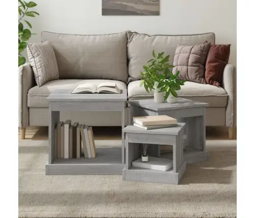 Kohvilaud 3 Tk, Hall Sonoma Tamm, Tehispuit