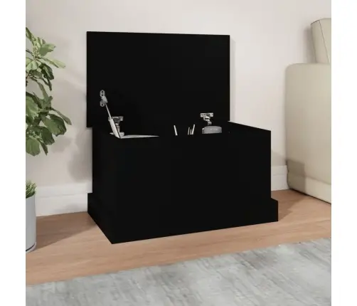 Daiktadėžė, Juodos Spalvos, 50X30X28cm Apdirbta Mediena