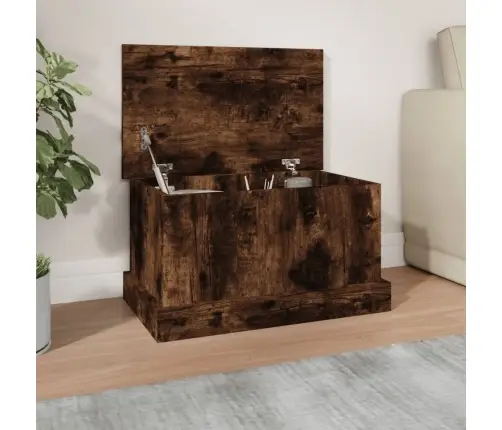 Daiktadėžė, Dūminio Ąžuolo, 50X30X28cm Apdirbta Mediena