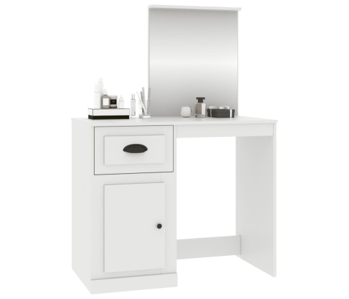 Kosmetinis Staliukas, Baltas, 90X50X132,5cm Mediena