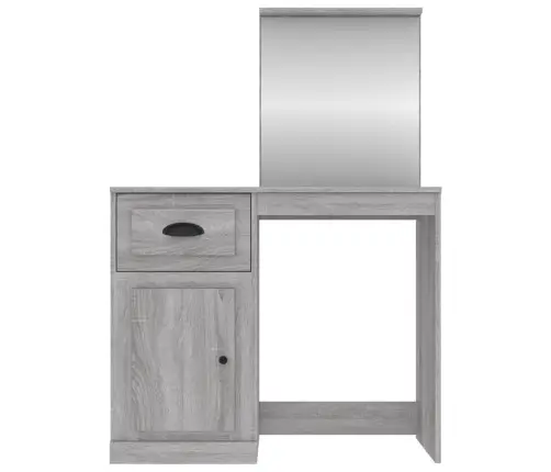 Peegliga Tualettlaud, Hall Sonoma, 90X50X132,5 cm Tehispuit