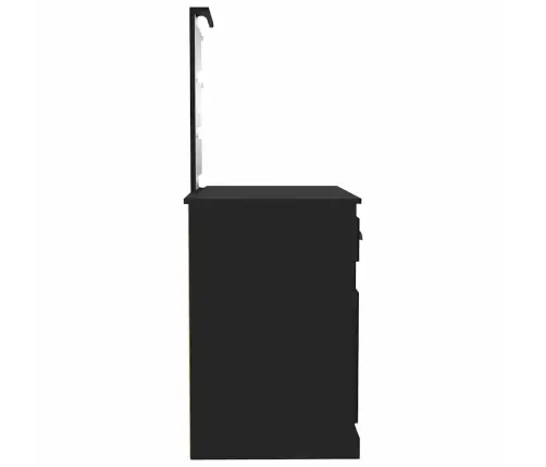 Spoguļgaldiņa Komplekts, Led, 90X50X132,5 Cm, Inženierijas Koks Vidaxl