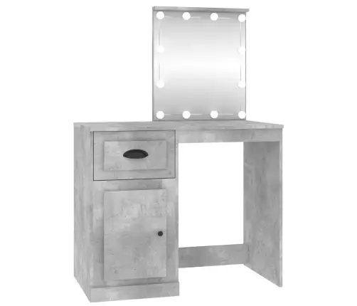 Tualettlaud Led-Iga, Betoonhall, 90 X 50 X 132,5 cm Tehispuit