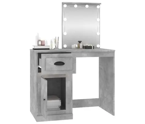 Tualettlaud Led-Iga, Betoonhall, 90 X 50 X 132,5 cm Tehispuit