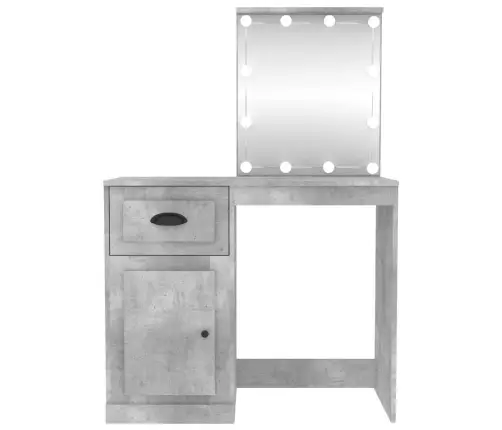 Tualettlaud Led-Iga, Betoonhall, 90 X 50 X 132,5 cm Tehispuit