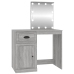 Spoguļgaldiņa Komplekts, Led, 90X50X132,5 Cm, Inženierijas Koks Vidaxl