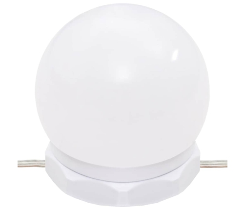 Spoguļgaldiņa Komplekts, Led, 90X50X132,5 Cm, Inženierijas Koks Vidaxl