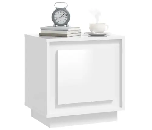 Naktsskapīši, 2 Gab., Spīdīgi Balti, 44X35X45 Cm Vidaxl