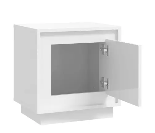 Naktsskapīši, 2 Gab., Spīdīgi Balti, 44X35X45 Cm Vidaxl