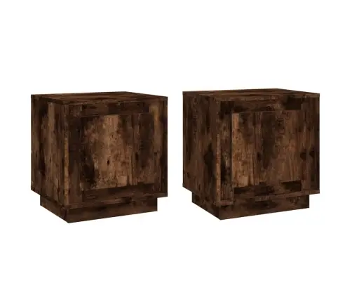 Naktsskapīši, 2 Gb., Koka Krāsa, 44X35X45 Cm, Inženierijas Koks Vidaxl