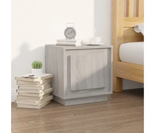 Naktsskapīši, 2 Gab., Pelēcīgi, 44X35X45 Cm, Inženierijas Koks Vidaxl