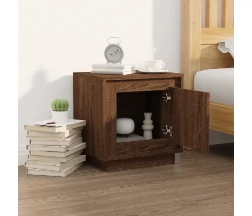 Naktsgaldiņš, Ozolkoka, 44X35X45 Cm, Inženierijas Koks Vidaxl