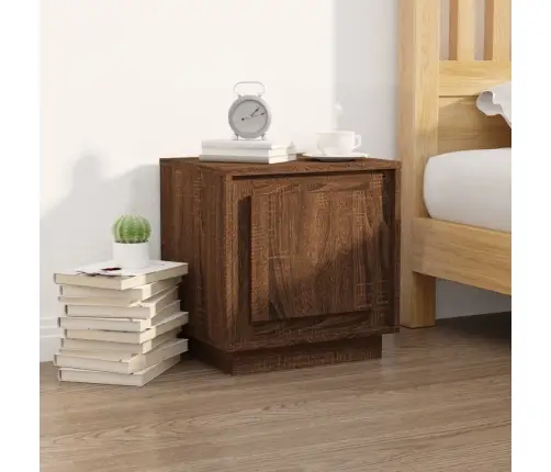 Naktsgaldiņš, Ozolkoka, 44X35X45 Cm, Inženierijas Koks Vidaxl