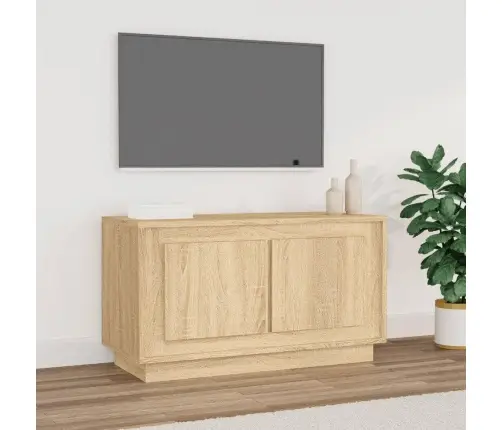 Tv Skapītis, Ozolkoka Krāsa, 80X35X45 Cm, Inženierijas Koks Vidaxl