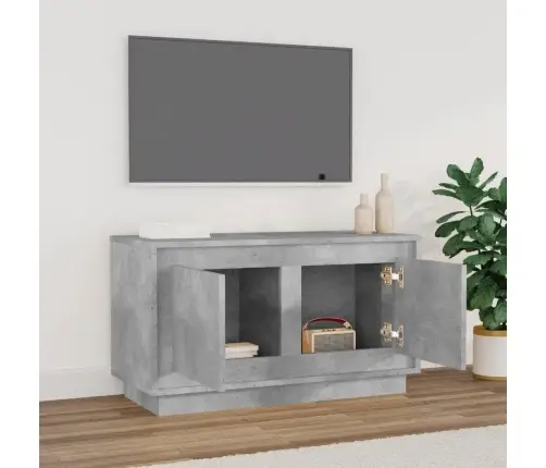 Tv Skapītis, Betona Pelēks, 80X35X45 Cm, Inženierijas Koks Vidaxl