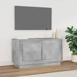 Tv Skapītis, Betona Pelēks, 80X35X45 Cm, Inženierijas Koks Vidaxl