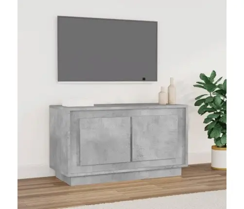 Tv Skapītis, Betona Pelēks, 80X35X45 Cm, Inženierijas Koks Vidaxl