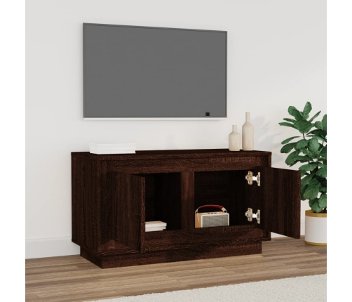 Tv Skapītis, Brūna Ozolkoka, 80X35X45 Cm, Inženierijas Koks Vidaxl