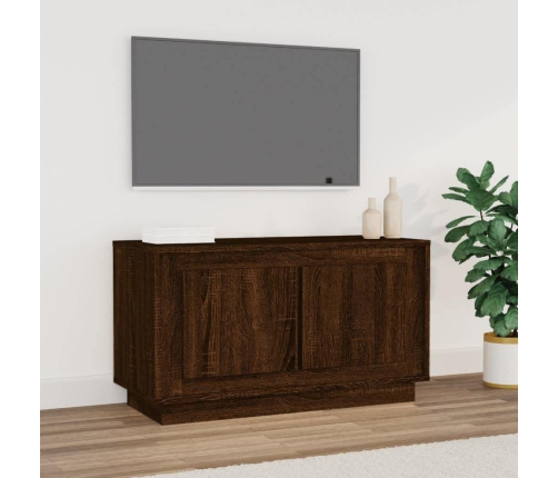 Tv Skapītis, Brūna Ozolkoka, 80X35X45 Cm, Inženierijas Koks Vidaxl