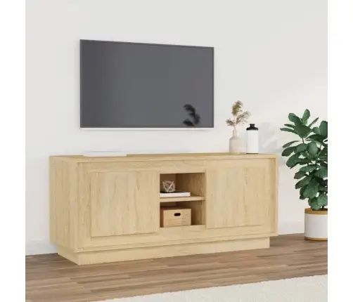 Televizoriaus Spintelė, Ąžuolo, 102X35X45cm Apdirbta Mediena