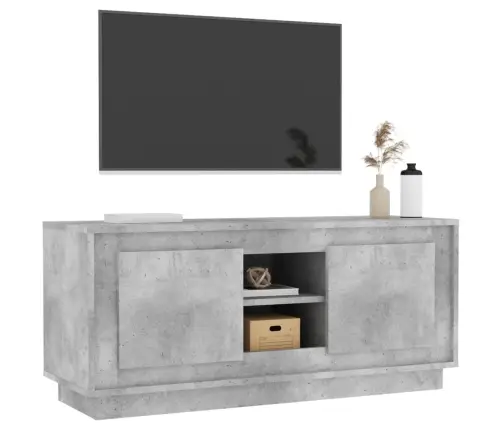 Televizoriaus Spintelė, Betono Pilka, 102X35X45cm Mediena