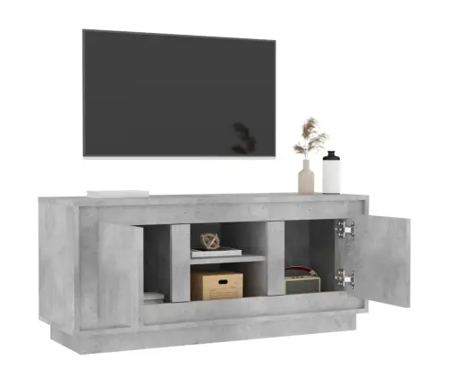 Televizoriaus Spintelė, Betono Pilka, 102X35X45cm Mediena
