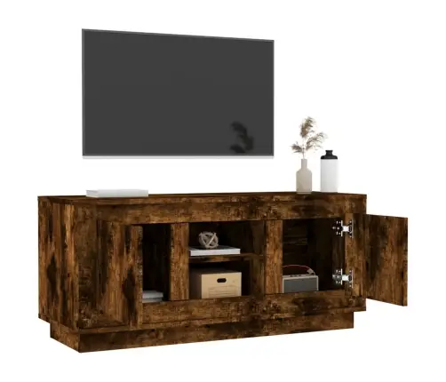 Televizoriaus Spintelė, Dūminio Ąžuolo, 102X35X45cm Mediena Televizoriaus Spintelė, Dūminio Ąžuolo, 102X35X45cm Mediena