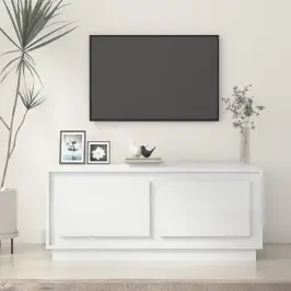 Kafijas Galdiņš, Spīdīgi Balts, 102X50X44 Cm, Inženierijas Koks Vidaxl