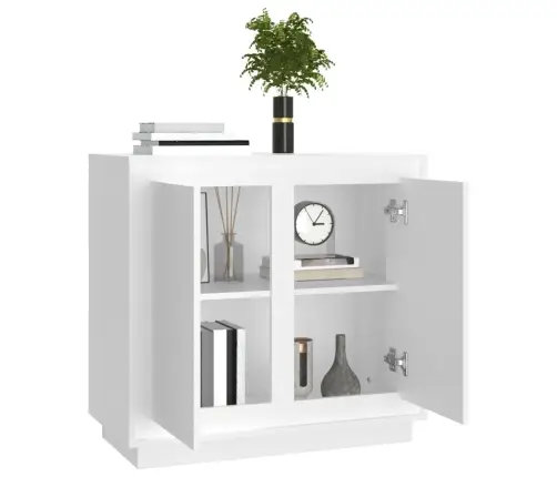 Puhvetkapp, Valge, 80 X 34 X 75 cm Tehispuit