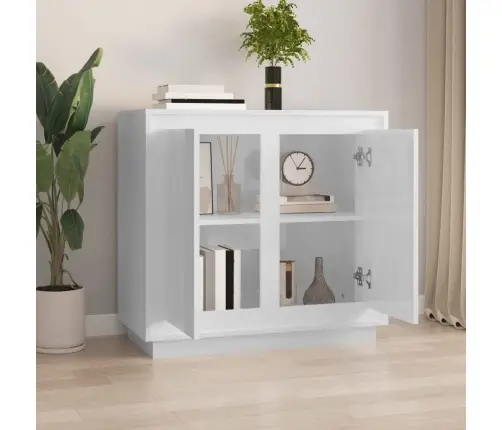 Skapītis, 80X34X75 Cm, Inženierijas Koks, Spīdīgi Balts Vidaxl Skapītis, 80X34X75 Cm, Inženierijas Koks, Spīdīgi Balts Vidaxl