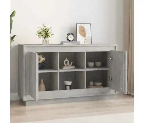 Kumode, 102X35X60 Cm, Inženierijas Koks, Betona Pelēka Vidaxl
