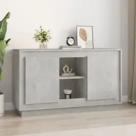 Kumode, 102X35X60 Cm, Inženierijas Koks, Betona Pelēka Vidaxl