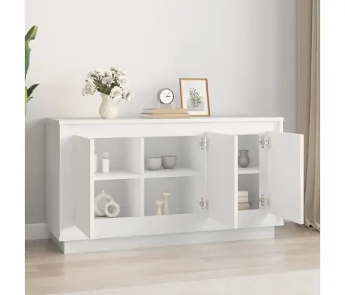 Kumode, Balta, 102X35X55 Cm, Inženierijas Koks Vidaxl