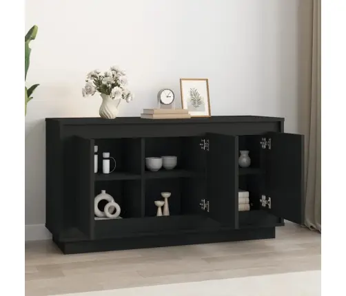 Šoninė Spintelė, Juodos Spalvos, 102X35X55cm Apdirbta Mediena