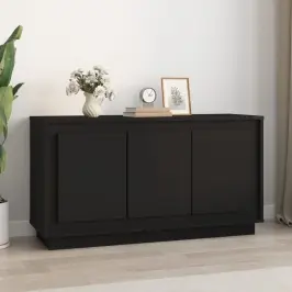 Kumode, 102X35X55 Cm, Inženierijas Koks, Melna Vidaxl