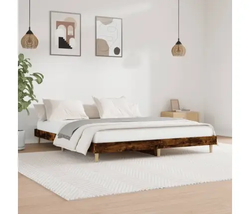 Gulta Bez Matrača, Ozolkoka, 150X200 Cm, Inženierijas Koks Vidaxl