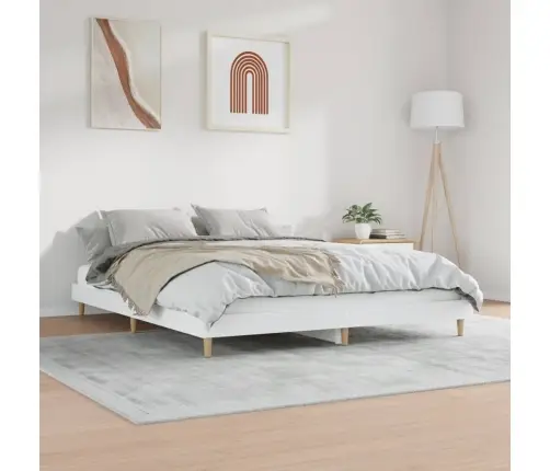 Lovos Rėmas, Baltos Spalvos, 140X200cm Apdirbta Mediena
