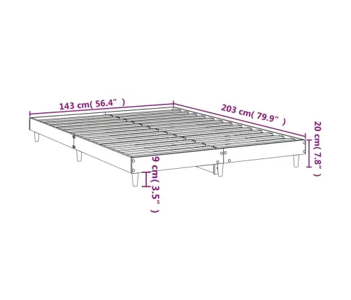 Lovos Rėmas, Baltos Spalvos, 140X200cm Apdirbta Mediena