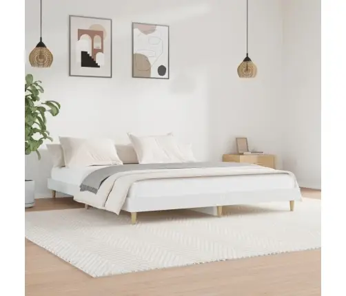 Lovos Rėmas, Baltos Spalvos, 140X200cm Apdirbta Mediena