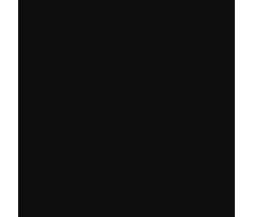 Voodiraam, Must, 120 X 200 cm Teras Ja Tehispuit