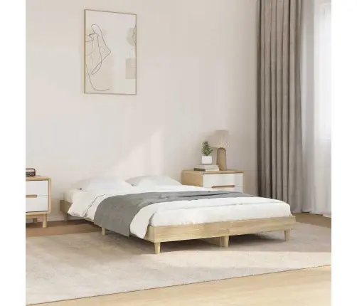 Peatsiga Voodiraam, Ilma Madratsita, Sonoma Tamm 120X200Cm