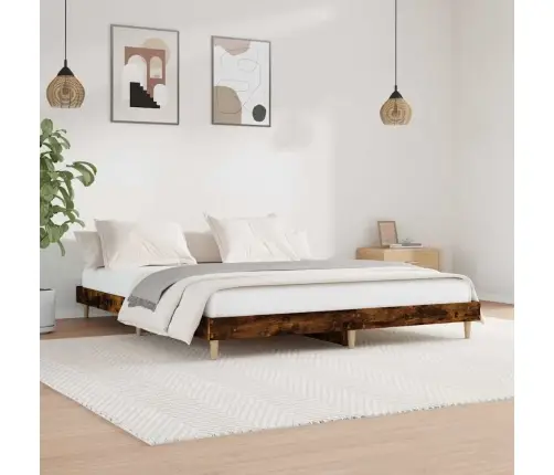 Gulta Bez Matrača, Ozolkoka, 120X200 Cm, Inženierijas Koks Vidaxl