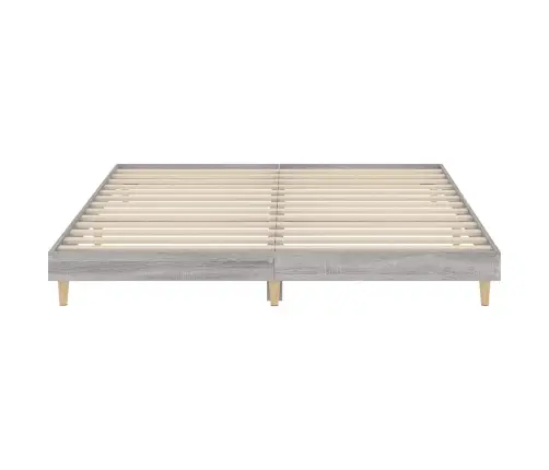Gultas Rāmis, Pelēka Ozolkoka, 120X200 Cm, Inženierijas Koks Vidaxl