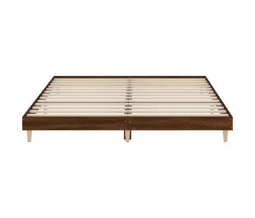 Gulta Bez Matrača, Brūna Ozola, 120X200 Cm, Inženierijas Koks Vidaxl